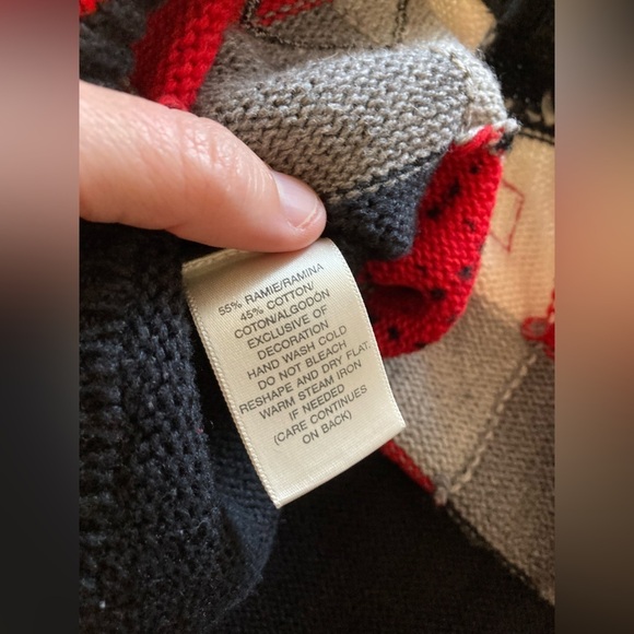 Vintage Susan Bristol Sweater Vest Large Patchwork Plaid Gingham Granny Cottage - Picture 6 of 8